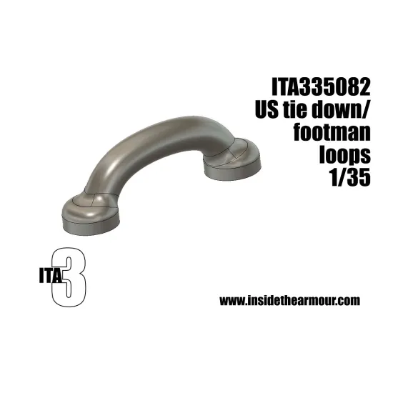 Inside The Armor Ita335082 1/35 Us Tie Down Footman Loops 120pcs