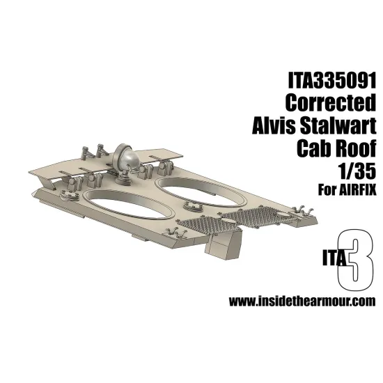 Inside The Armor Ita335091 1/35 Stalwart Corrected Cab Roof For Airfix