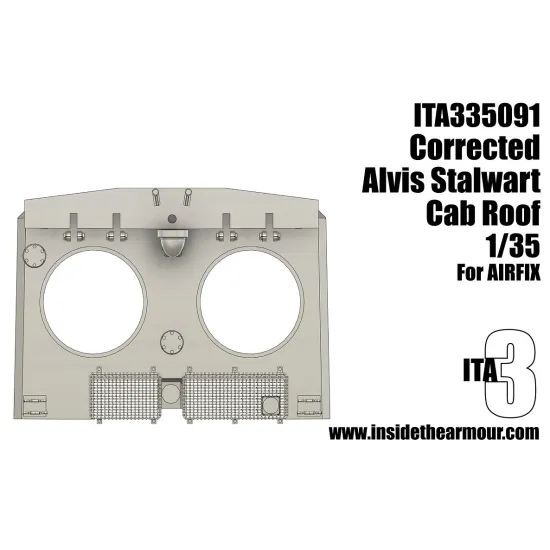 Inside The Armor Ita335091 1/35 Stalwart Corrected Cab Roof For Airfix