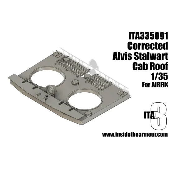 Inside The Armor Ita335091 1/35 Stalwart Corrected Cab Roof For Airfix