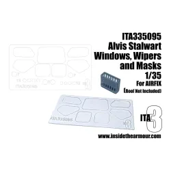 Inside The Armor Ita335095 1/35 Stalwart Replacement Windows Masks And Wipers For Airfix