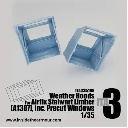 Inside The Armor Ita335108 1/35 Stalwart Weather Hoods For Airfix Limber Kit A1387