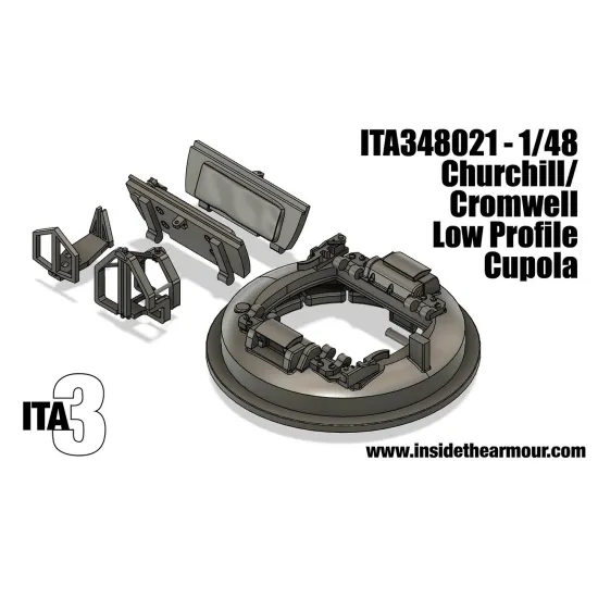 Inside The Armor Ita348021 1/48 Churchill / Cromwell/ Sherman Low Profile Cupola