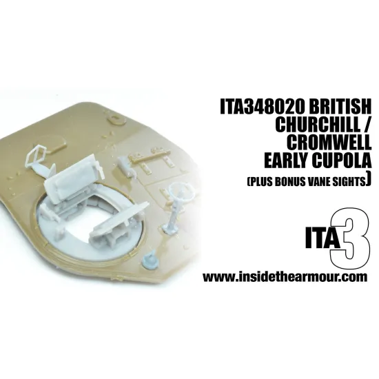Inside The Armor Ita348021 1/48 Churchill / Cromwell/ Sherman Low Profile Cupola