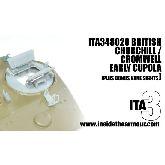 Inside The Armor Ita348021 1/48 Churchill / Cromwell/ Sherman Low Profile Cupola