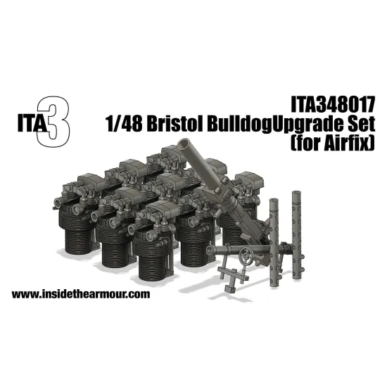 Inside The Armor Ita348017 1/48 Bristol Bulldog Exterior Upgrade For Airfix