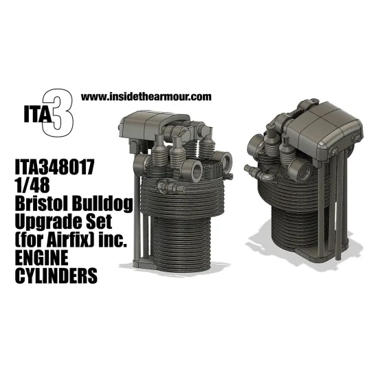 Inside The Armor Ita348017 1/48 Bristol Bulldog Exterior Upgrade For Airfix