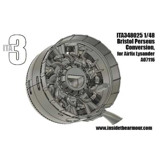 Inside The Armor Ita348025 1/48 Perseus Lysander Mkii Engine Conversionengine Set For Airfix
