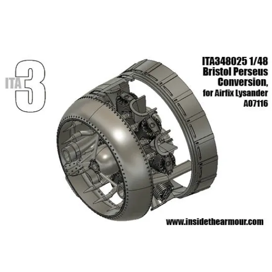 Inside The Armor Ita348025 1/48 Perseus Lysander Mkii Engine Conversionengine Set For Airfix