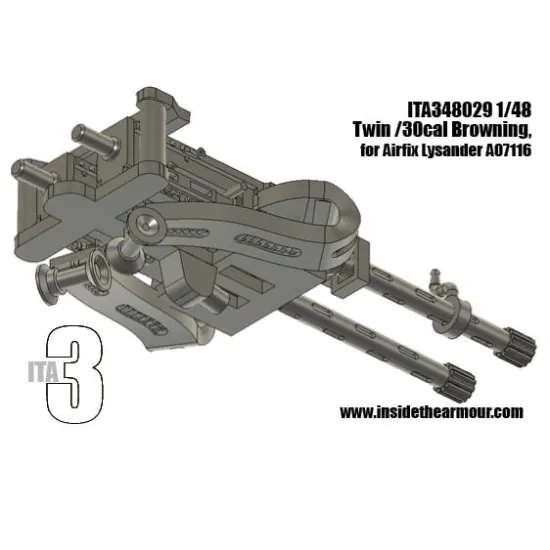 Inside The Armor Ita348029 1/48 Twin Browning 303 For Airfix Lysander