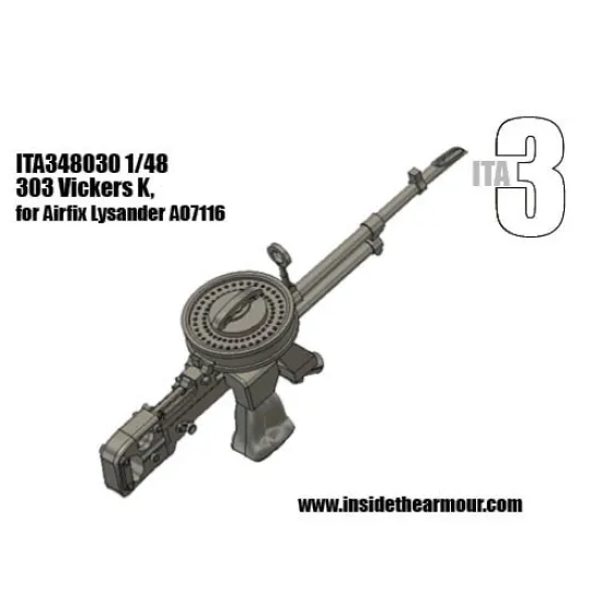 Inside The Armor Ita348030 1/48 303 Vickers K Mg For Airfix Lysander