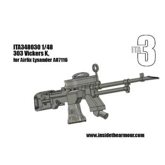 Inside The Armor Ita348030 1/48 303 Vickers K Mg For Airfix Lysander