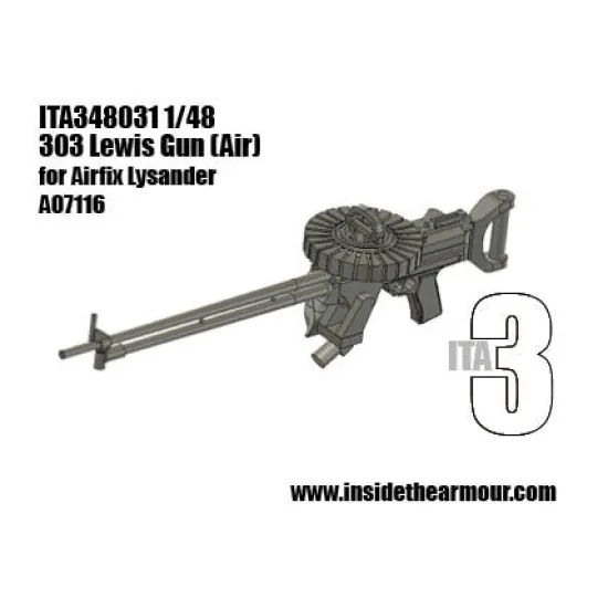Inside The Armor Ita348031 1/48 Lewis 303 Mg For Airfix Lysander
