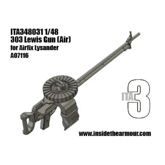 Inside The Armor Ita348031 1/48 Lewis 303 Mg For Airfix Lysander