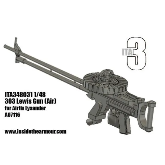 Inside The Armor Ita348031 1/48 Lewis 303 Mg For Airfix Lysander