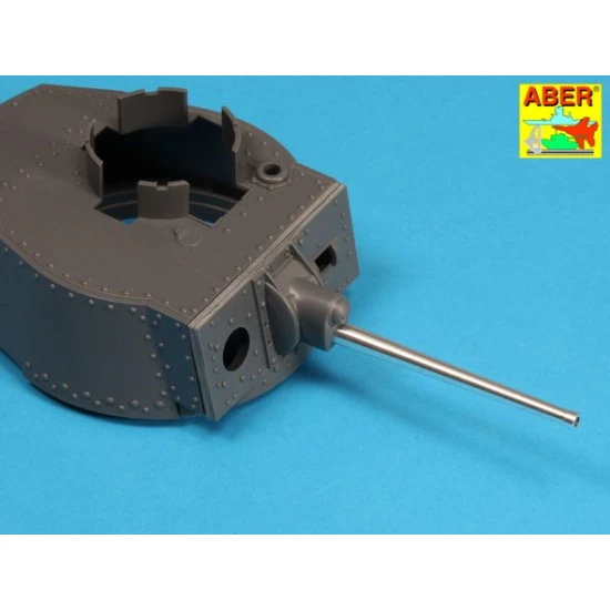 German 3.7cm KwK A7 L/42 tank gun barrel for Pz.Kpfw.38(t), for Panda 1/16 Aber 16-L07