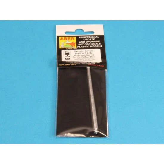 German 3.7cm KwK A7 L/42 tank gun barrel for Pz.Kpfw.38(t), for Panda 1/16 Aber 16-L07