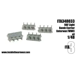 Inside The Armor Ita348033 1/48 Light Bomb Carrier X 4 For Ww2 Aircraft