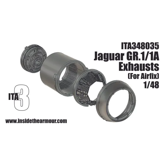 Inside The Armor Ita348035 1/48 Exhausts For Jaguar Gr.1/1a For Airfix