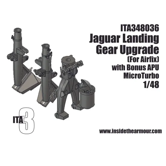 Inside The Armor Ita348036 1/48 Jaguar Gr.1/1a Landing Gear Upgrade For Airfix