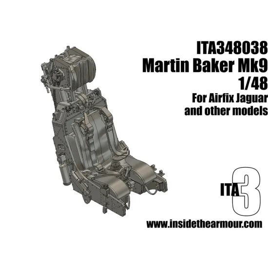 Inside The Armor Ita348038 1/48 Martin Baker Mk9 Seat For Airfix Jaguar And Harrier Kits