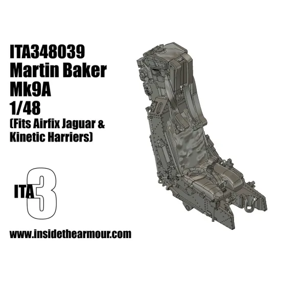 Inside The Armor Ita348039 1/48 Martin Baker Mk9a Seat For Airfix Jaguar Post 1980 And Harrier Kits