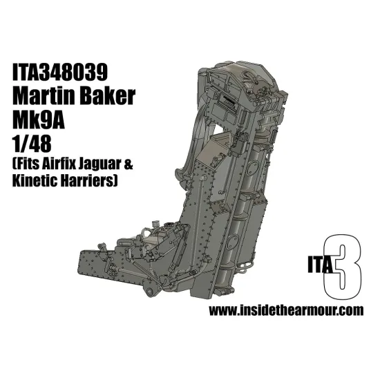 Inside The Armor Ita348039 1/48 Martin Baker Mk9a Seat For Airfix Jaguar Post 1980 And Harrier Kits