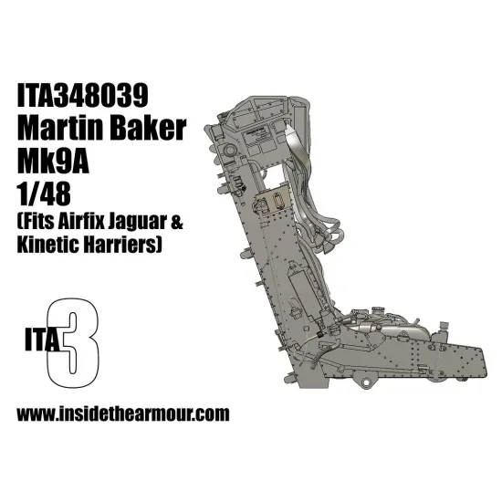 Inside The Armor Ita348039 1/48 Martin Baker Mk9a Seat For Airfix Jaguar Post 1980 And Harrier Kits