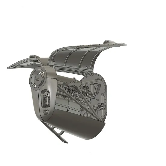 Inside The Armor Ita348049 1/48 Gipsy Major Engine And Cowls For Airfix T.10 Chipmunk