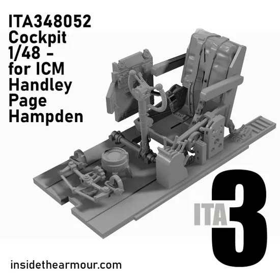 Inside The Armor Ita348052 1/48 Cockpit Upgrade With Seat For Icm Hampden