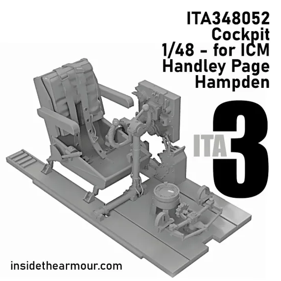 Inside The Armor Ita348052 1/48 Cockpit Upgrade With Seat For Icm Hampden