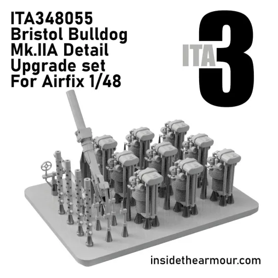 Inside The Armor Ita348055 1/48 Bristol Bulldog Mk.iia Exterior Upgrade For Airfix