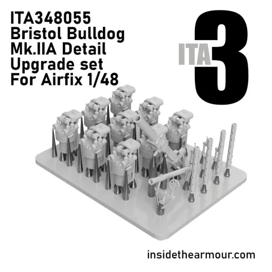 Inside The Armor Ita348055 1/48 Bristol Bulldog Mk.iia Exterior Upgrade For Airfix