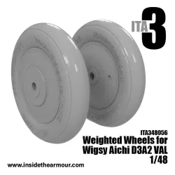 Inside The Armor Ita348056 1/48 Weighted Main Wheels For Wingsy Aichi D3a2 Val