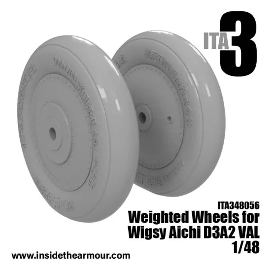Inside The Armor Ita348056 1/48 Weighted Main Wheels For Wingsy Aichi D3a2 Val