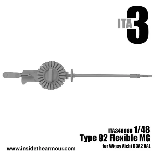 Inside The Armor Ita348060 1/48 Flexible Mount Type 92 Mg For Wingsy Kits D3a
