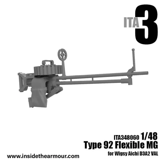 Inside The Armor Ita348060 1/48 Flexible Mount Type 92 Mg For Wingsy Kits D3a