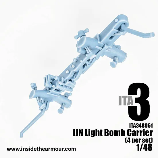Inside The Armor Ita348061 1/48 Ijn Light Bomb Racks X4 Suitable For All D3a1, D3a2 Vals And A6m Zero Kits