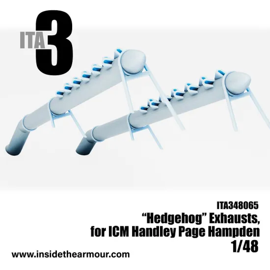 Inside The Armor Ita348065 1/48 Hedgehog Exhaust For The Icm Handley Page Hampden