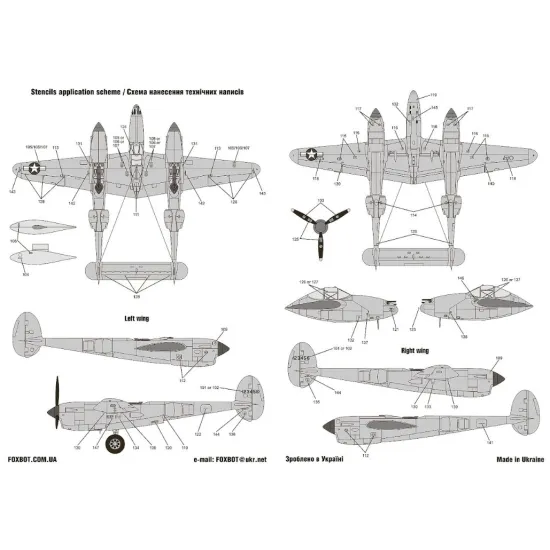 Foxbot 72-069 1/72 Decal For Lockheed P-38 Lightning Pin-up Nose Art Part Iv For Frog Academy Airfix Dragon Hasegawa Heller Italeri Revell Kits