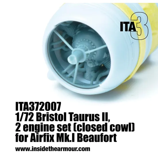 Inside The Armor Ita372005 1/72 Bristol Taurus 2 Engines Closed Cowl Version Maintenance