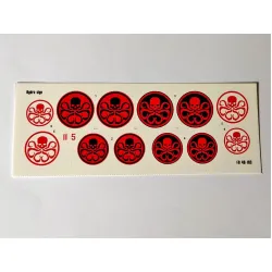 Foxbot 48-103 1/48 Decal For Hydra Sign D 14 Mm And 17 Mm Three Types / 2