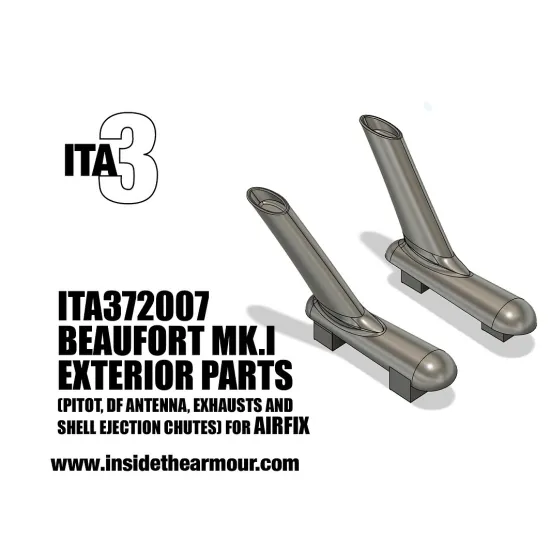 Inside The Armor Ita372007 1/72 Bristol Beaufort Mk.i Small Exterior Parts For Airfix