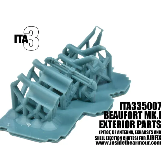 Inside The Armor Ita372007 1/72 Bristol Beaufort Mk.i Small Exterior Parts For Airfix