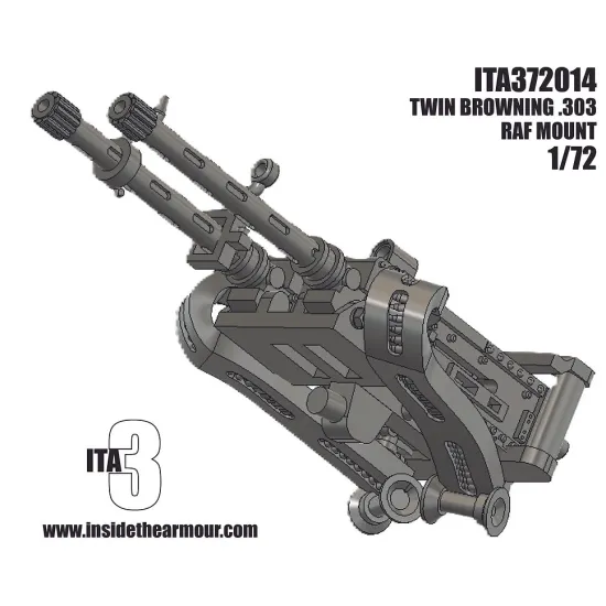Inside The Armor Ita372014 1/72 Raf Twin Browning 303 Mount