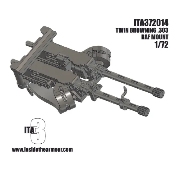 Inside The Armor Ita372014 1/72 Raf Twin Browning 303 Mount