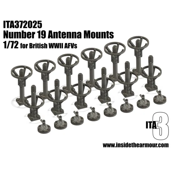 Inside The Armor Ita372025 1/72 Number 19ws Radio Antennas