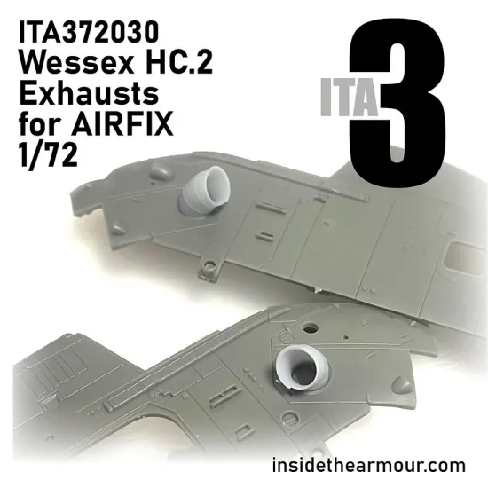 Inside The Armor Ita372030 1/72 Westland Wessex Exhausts For Airfix Hc.2