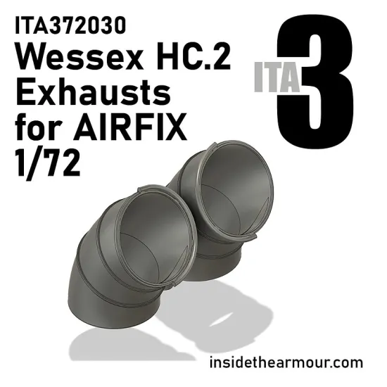 Inside The Armor Ita372030 1/72 Westland Wessex Exhausts For Airfix Hc.2