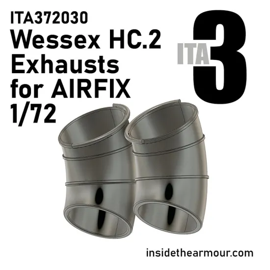 Inside The Armor Ita372030 1/72 Westland Wessex Exhausts For Airfix Hc.2